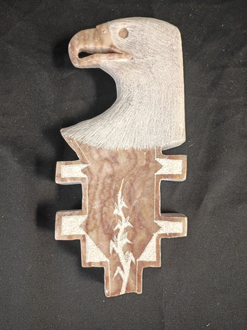 Alabaster Eagle Sculpture