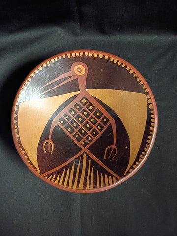 Pre Columbian Style Pottery Bowl