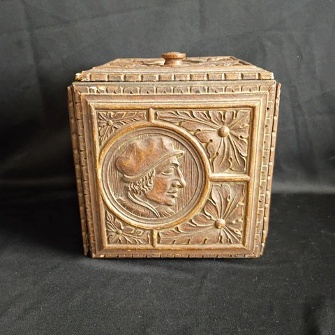 Antique Renaissance Revival Tobacco Humidor