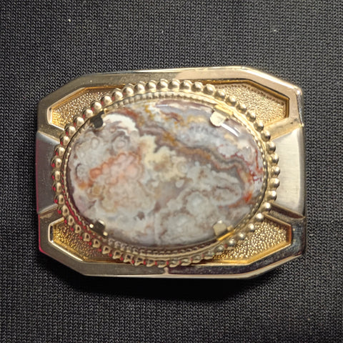 Ocean Jasper Cabochon Belt Buckle