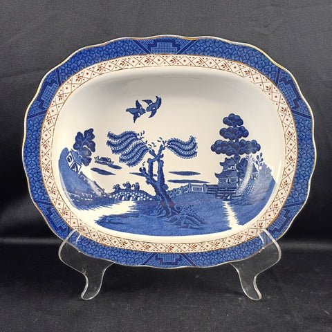 Royal Doulton Real Old Willow Oval Serving Bowl