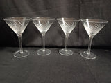 Etched Brushstroke Martinis