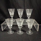 Cut Crystal Sherry Glasses