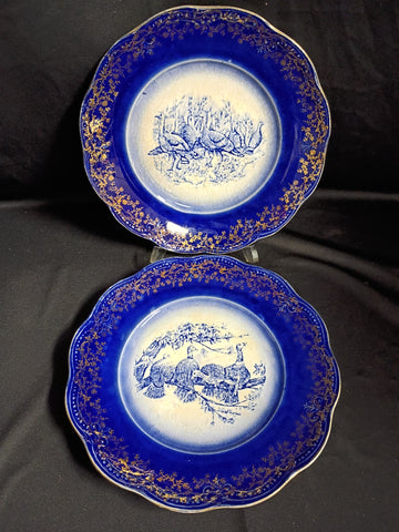 Antique French Turkey Plates