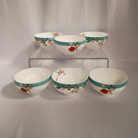 Six Lenox Simply Fine Chirp Bowls