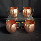 Hammered Copper Mugs