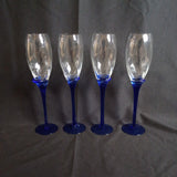 VTG Cobalt Stem Champagnes