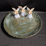 Art Pottery Rabbit Plate