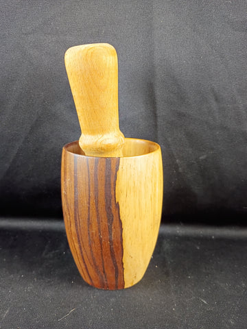 VTG Wooden Mortar & Pestle