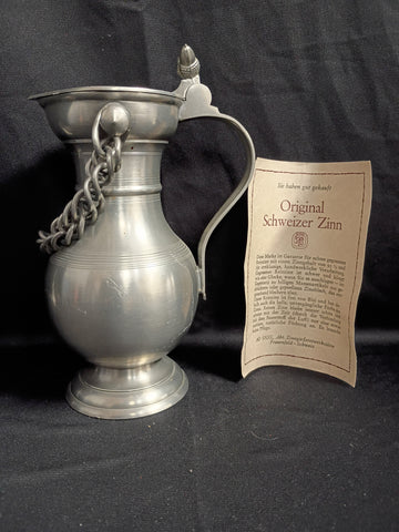 VTG SIGG Pewter Lidded Pitcher