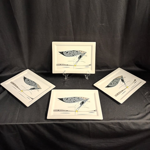 Set of 4 Todd Oldham x Charles Harper Plates