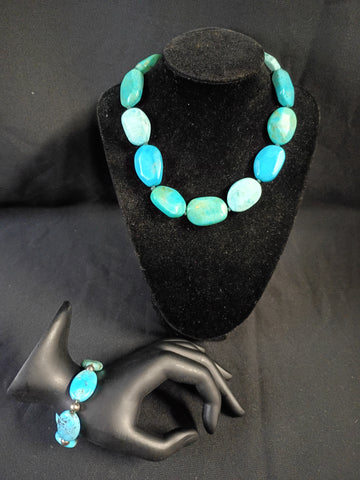 Turquoise Bracelet & Necklace Set