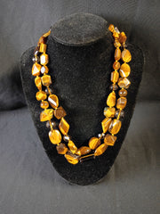 Double Strand Tiger's Eye Necklace