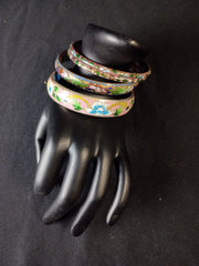 Lot of 4 Cloisonne Bracelets