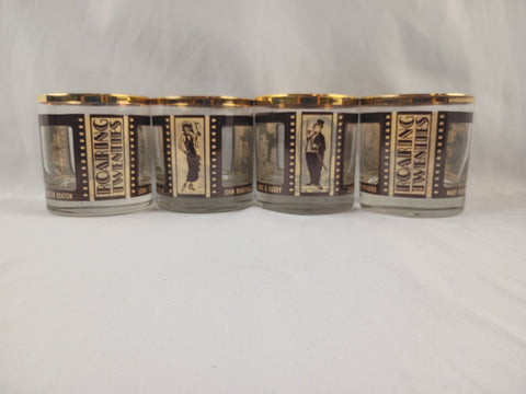 Set of 4 Roaring Twenties Rocks Glasses
