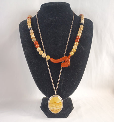 Jasper Necklace Set