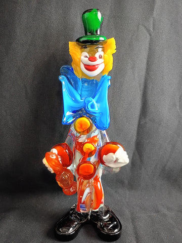 Murano Glass Candy Colored Clown