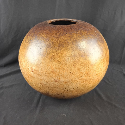 Spherical Earth-tone Vase