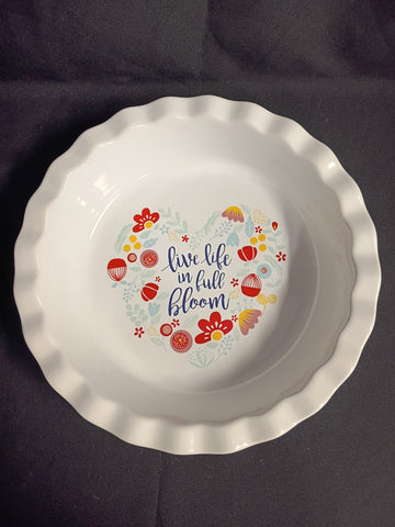 Ciroa Spring Collection Porcelain Pie Dish