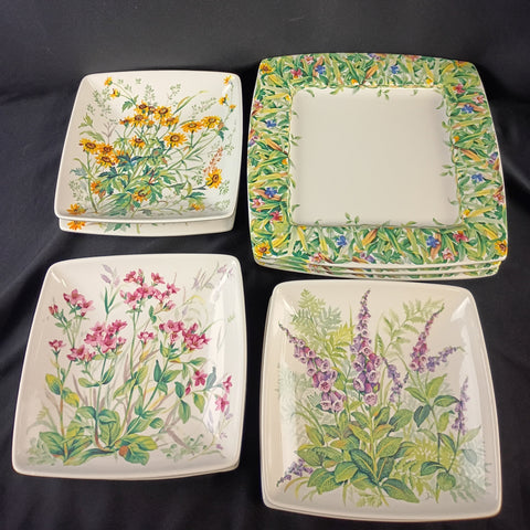 Italian Floral Serving Set