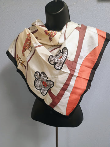 VTG Shalom of Safed Birds Trees Silk 30