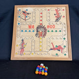 VTG. WAHOO Double Marble/Checker/Chess Board