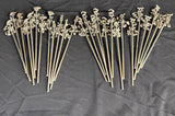 Lot of 26 VTG Metal Swizzle Sticks Animals With Bells