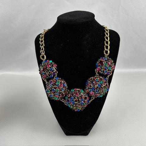 Natasha Rhinestone Statement Necklace