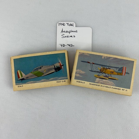 VTG Tydol Flying A Gasoline Aiplane Picture Cards