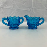 VTG. L. E. Smith Glass Cream & Sugar