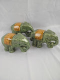 Lot of 3 Elephant Figures