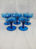 VTG Blue Sherbet glasses