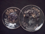 Silver City Glass Co. Dishes with Sterling Silver Overlay