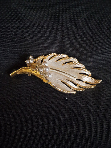 VTG Leaf Brooch
