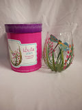 NIB Lolita hand painted wine glass