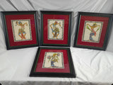 VTG Balinese Dancer Silk Portraits