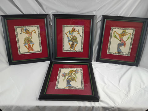 VTG Balinese Dancer Silk Portraits