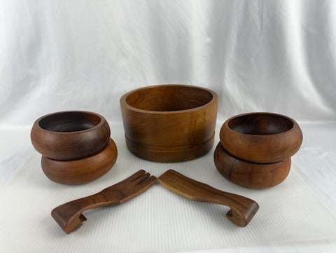 VTG Teak Wood Serving Set