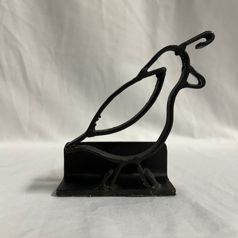 Metal Quail Business Card Holder