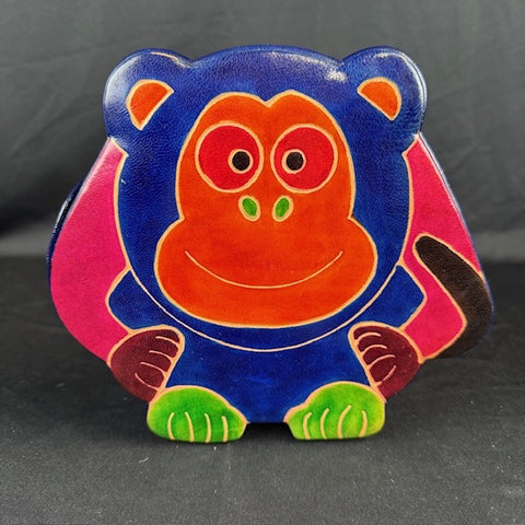 Monkey Leather Coin Bank