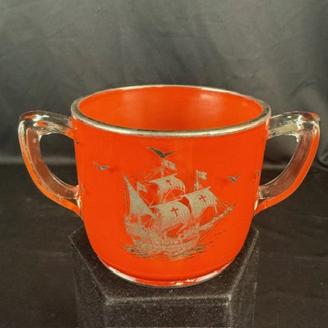 Nautical Sterling & Glass Mug