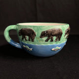 Black Bear Art Pottery Mug