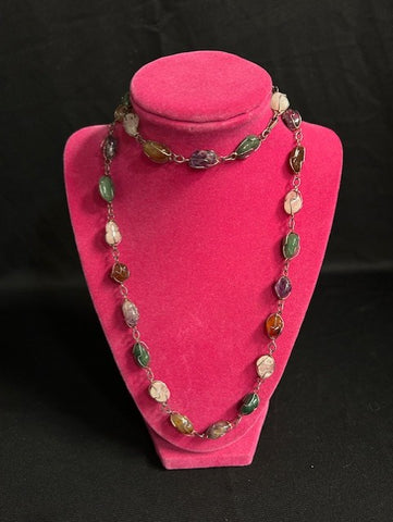 Wire Wrapped Crystal Necklace
