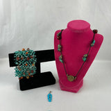Faux & Genuine Turquoise Jewelry Lot