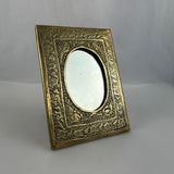 VTG Engraved Brass Mirror