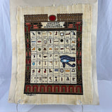Egyptian Hieroglyph Alphabet on Papyrus