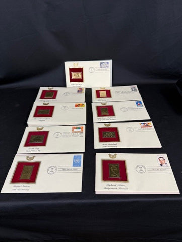 22K Gold Plate Stamp Replica Collection