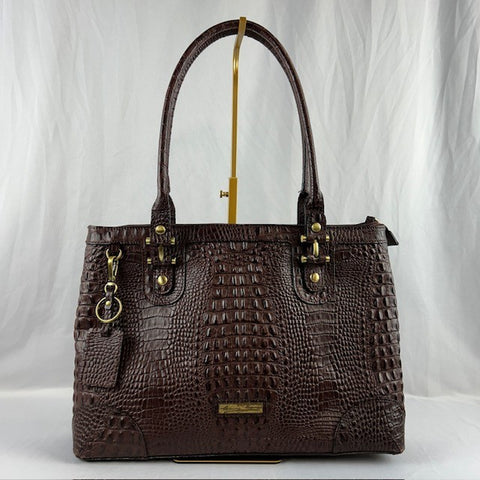 Etienne Aigner Croc Embossed Bag