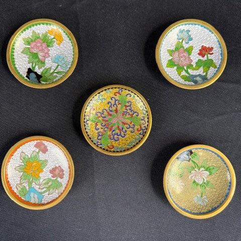 Small Cloisonne Plates Set