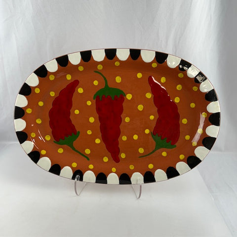 Art Pottery Chili Platter